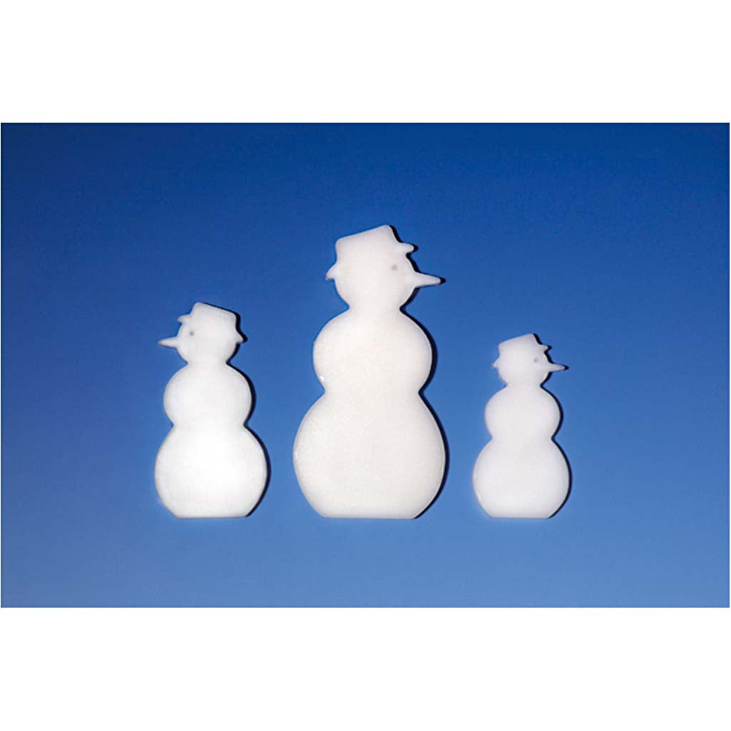 Støbeforme – Støbeform, snemand, H: 6+8+10 cm, D: 9 mm, str. 14,9x22 cm, 1 stk.