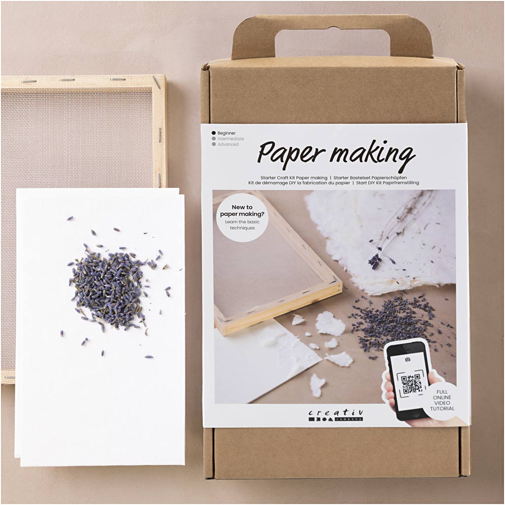 DIY-kits, Papir hobby – Start DIY Kit Papirfremstilling, 1 pk.