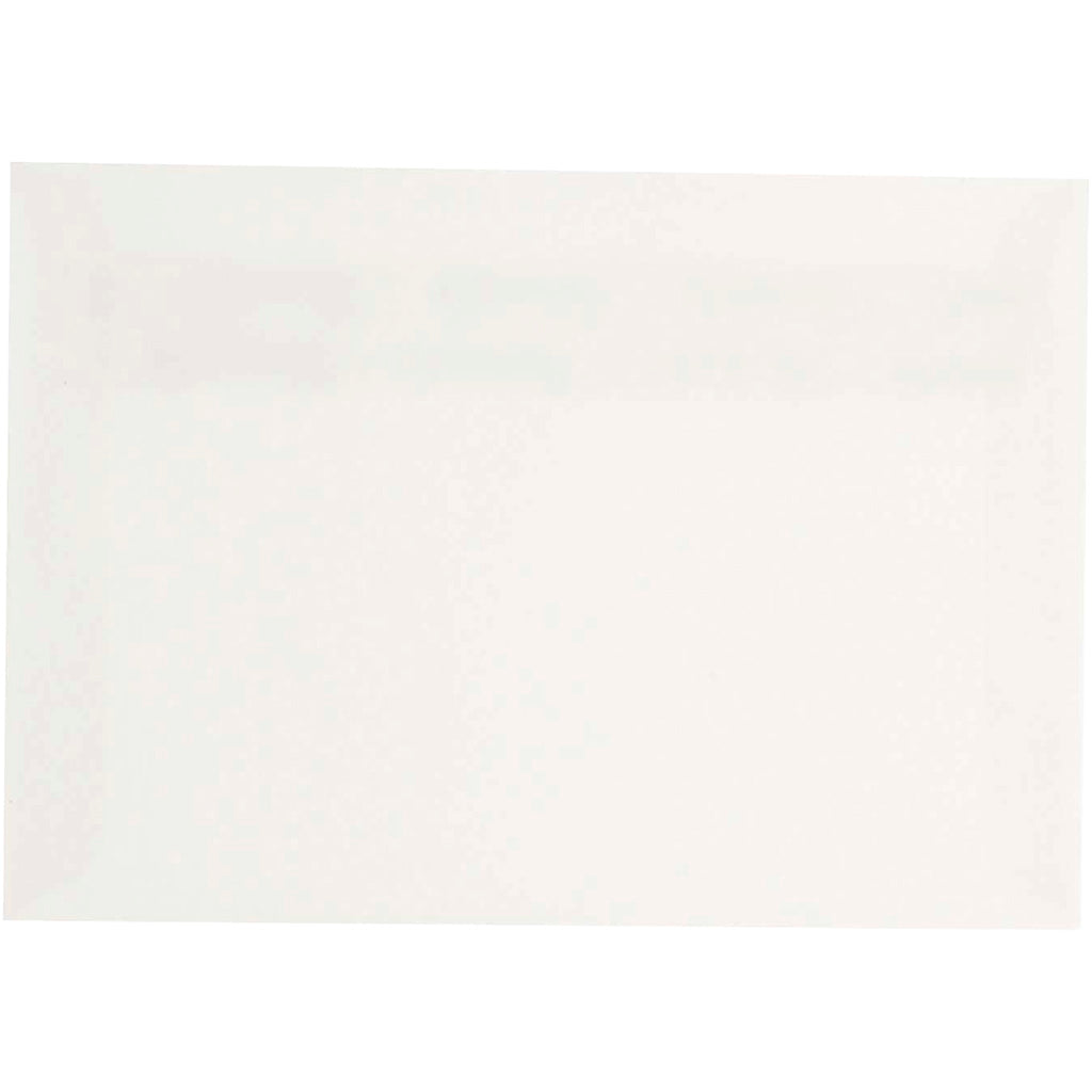 Kuvert, kuvert str. 11,5x16 cm, 120 g, råhvid, 50 stk./ 1 pk.