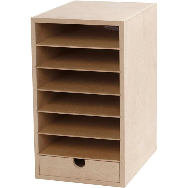 Kartonreol, H: 31,5 cm, D: 24,5 cm, B: 18 cm, A5, 1 stk.