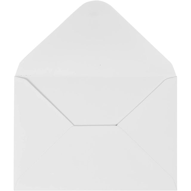 Kuvert, kuvert str. 11,5x16 cm, 110, hvid, 10 stk./ 1 pk.
