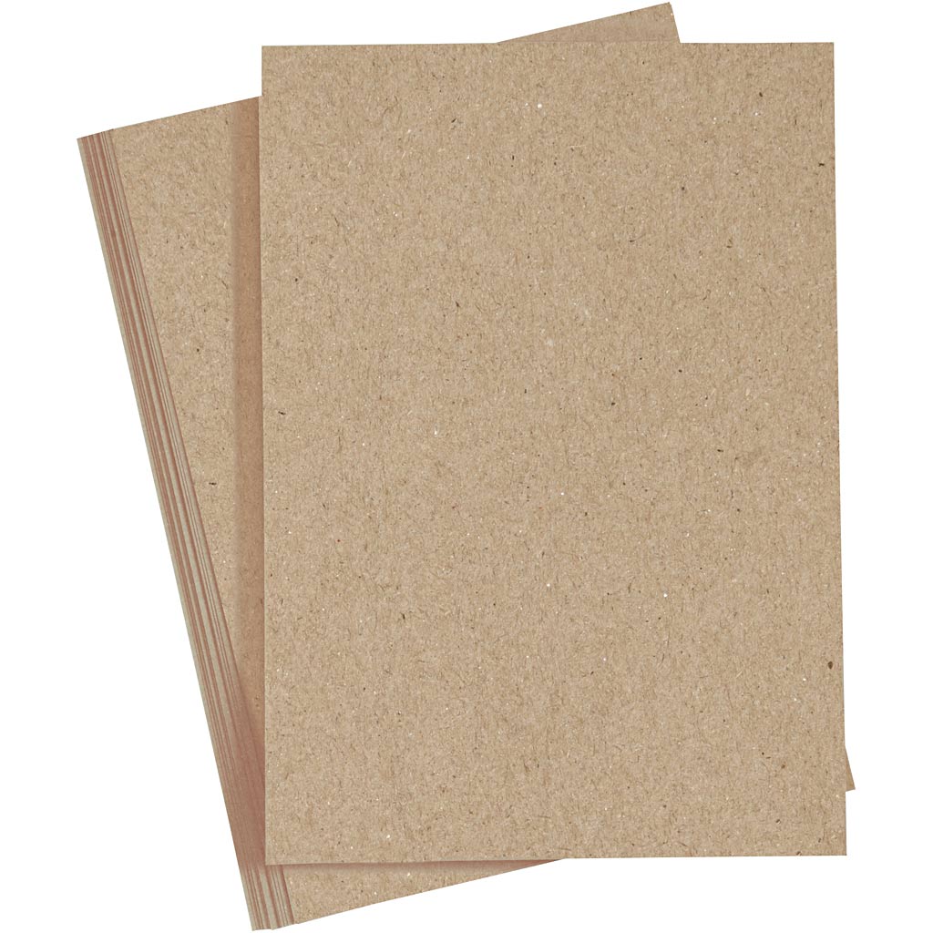 Papir, A4, ark 210x297 mm, 120 g, natur, 20 stk./ 1 pk.
