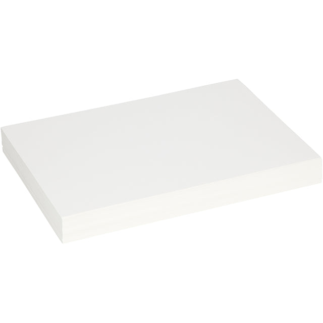Falsekarton, ark 25,5x36 cm, tykkelse 0,4 mm, 250 g, hvid, 100 ark/ 1 pk.