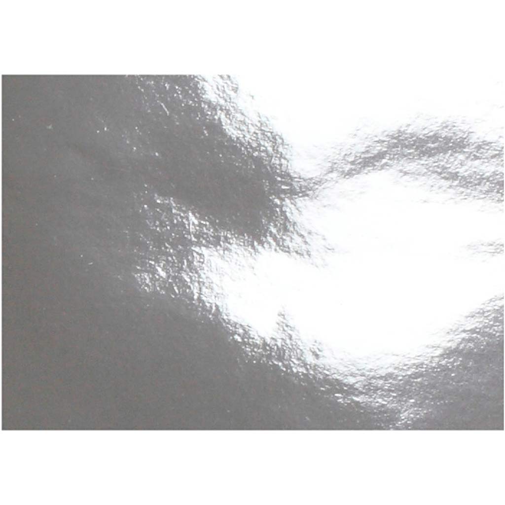 Metalpapir, A4, ark 210x297 mm, 120 g, sølv, 100 ark/ 1 pk.