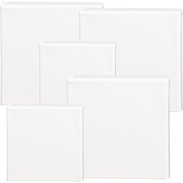 Malerlærred, D: 1,6 cm, str. 15x15 cm, 360 g, hvid, 40 stk./ 1 pk.