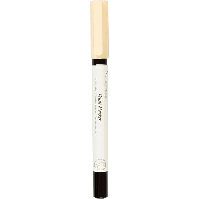 Dekorationstusch, streg 0,7 mm, creme, 1 stk.