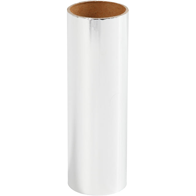 Dekorationsfolie, B: 15,5 cm, tykkelse 0,02 mm, sølv, 50 cm/ 1 rl.