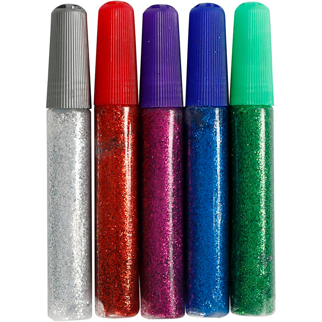 Glimmerlim, ass. farver, 5x10 ml/ 1 pk.