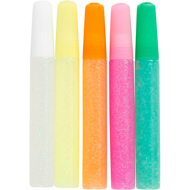 Glimmerlim, pastelfarver, 5x10 ml/ 1 pk.