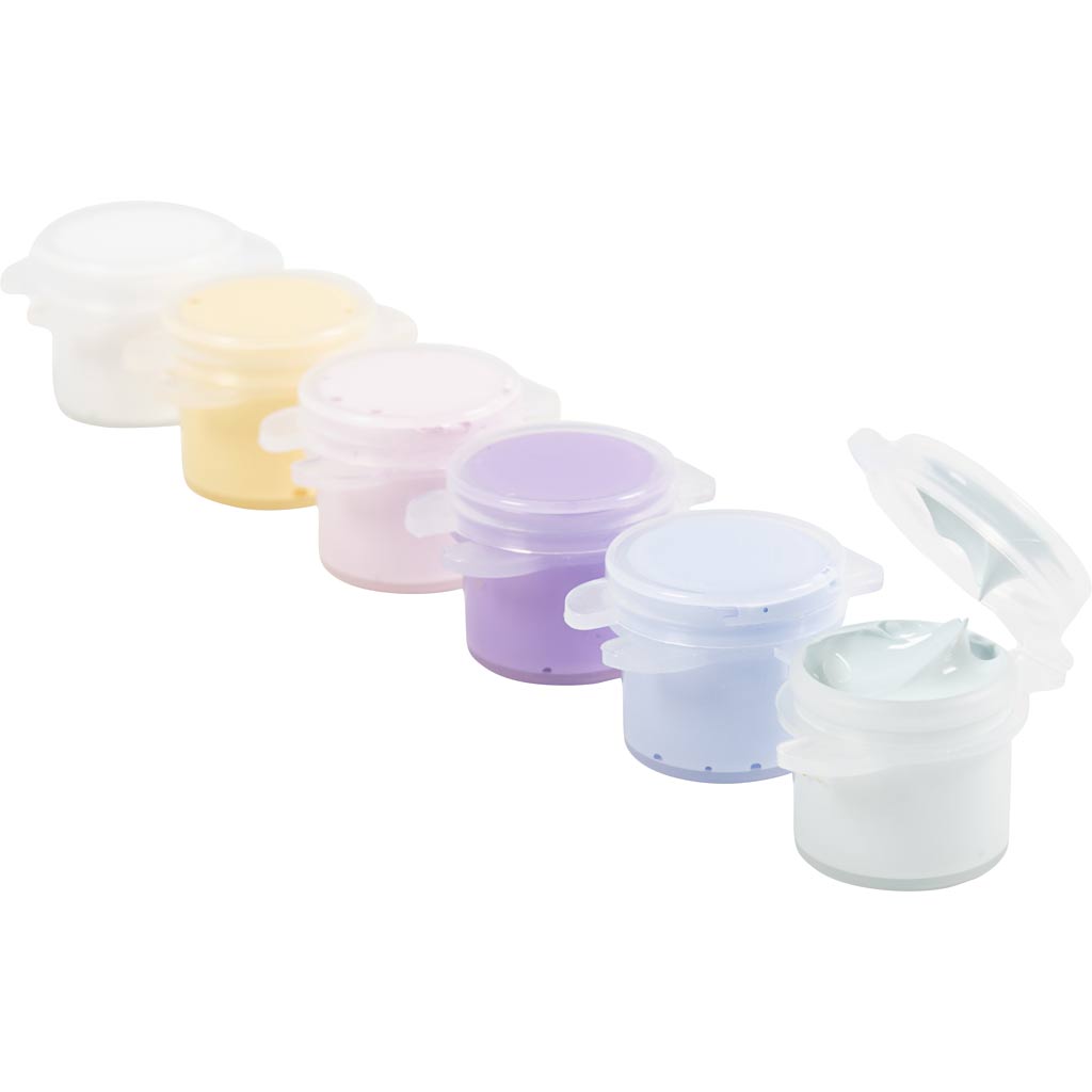 Plus Color Hobbymaling, pastelfarver, 6x5 ml/ 1 pk.