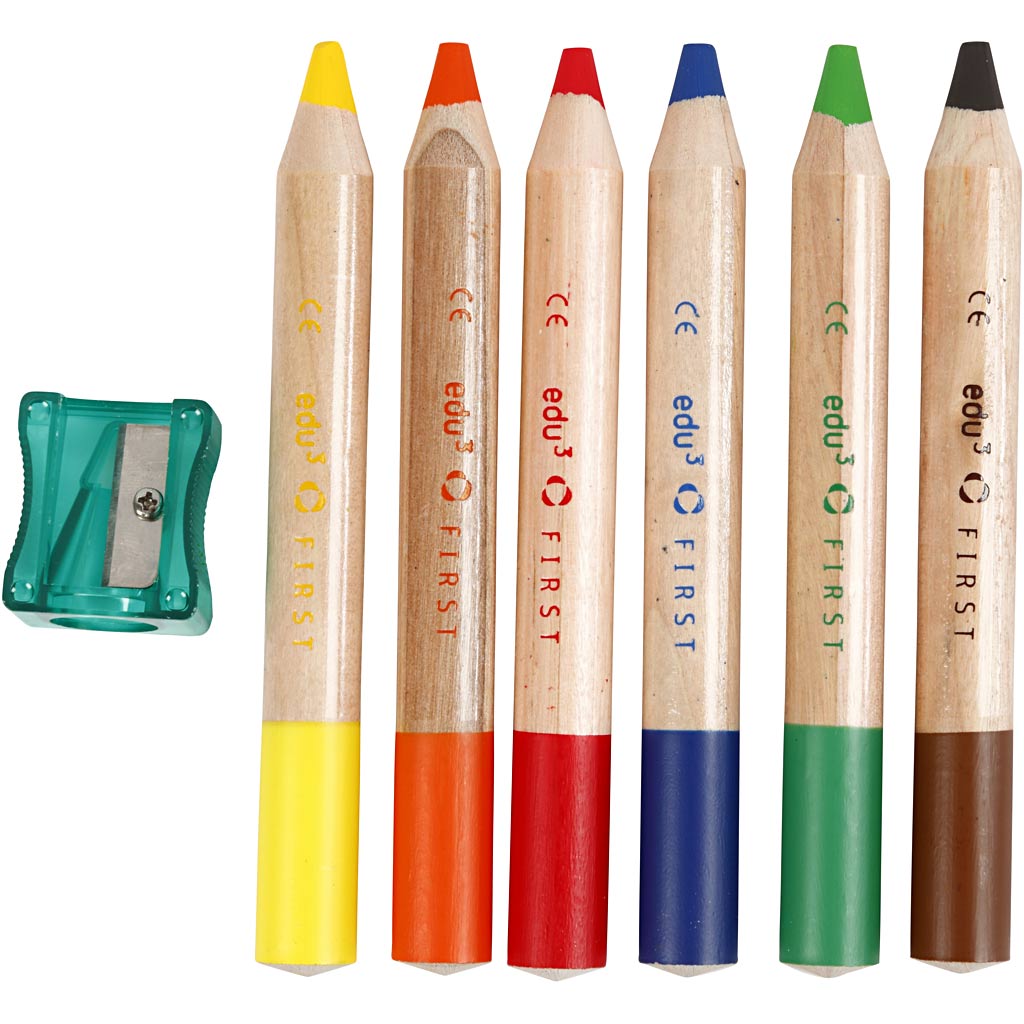 EDU First, tykkelse 13 mm, mine 8 mm, 6 stk./ 1 pk.