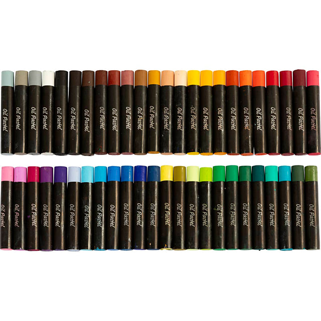 Oliepastel, L: 7 cm, tykkelse 11 mm, ass. farver, 48 stk./ 1 pk.