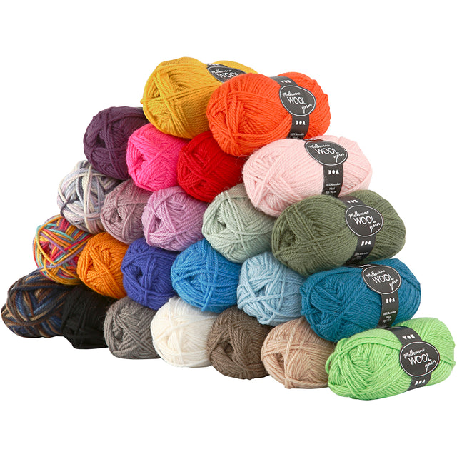 Melbourne Uldgarn, L: 92 m, 24x50 g/ 1 pk.