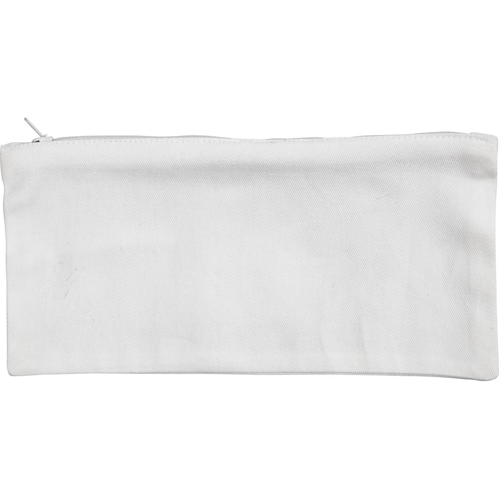 Penalhus, str. 23x11 cm, 210 g, hvid, 1 stk.