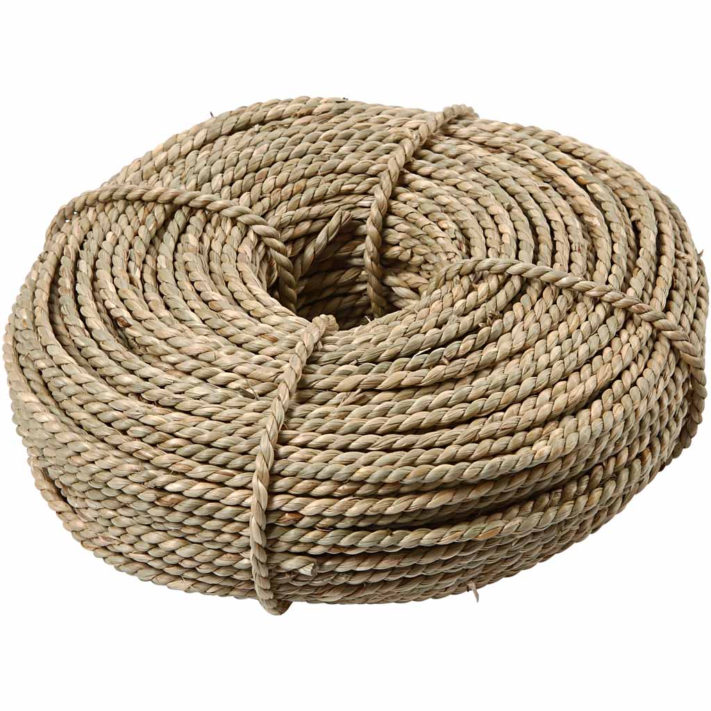 Søgræssnor, tykkelse 2,8-3 mm, ca. 110 m, beige, 500 g/ 1 bdt.
