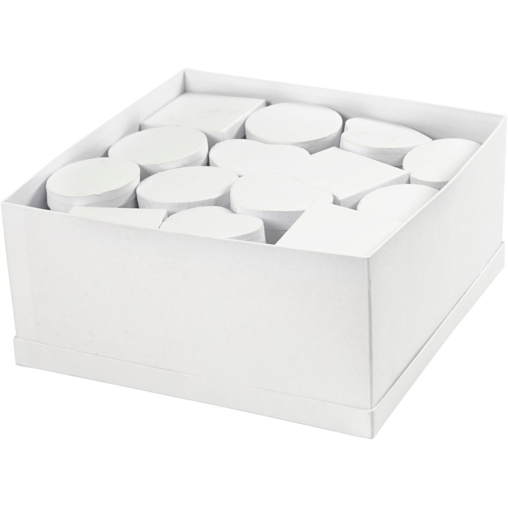 Æsker, str. 10x5 + 12x5 cm, hvid, 27 stk./ 1 pk.
