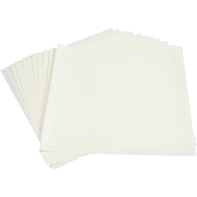 Lyspapir, ark 30x30 cm, 80 g, hvid, 12 ark/ 1 pk.