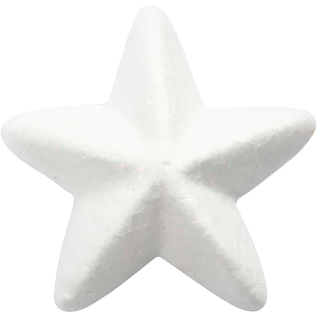 Stjerne, B: 6 cm, hvid, 50 stk./ 1 pk.