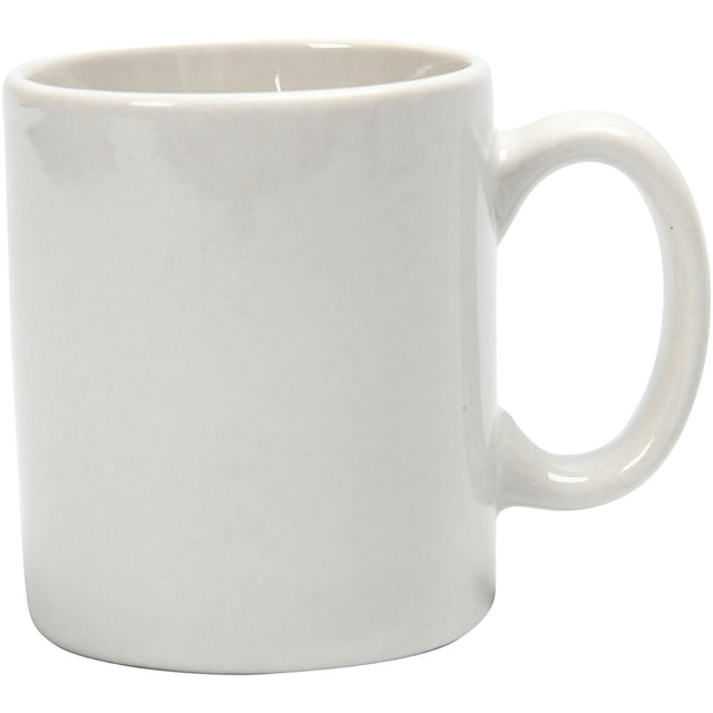Krus, H: 7 cm, diam. 6 cm, 120 ml, ca. 120 ml, hvid, 12 stk./ 1 pk.