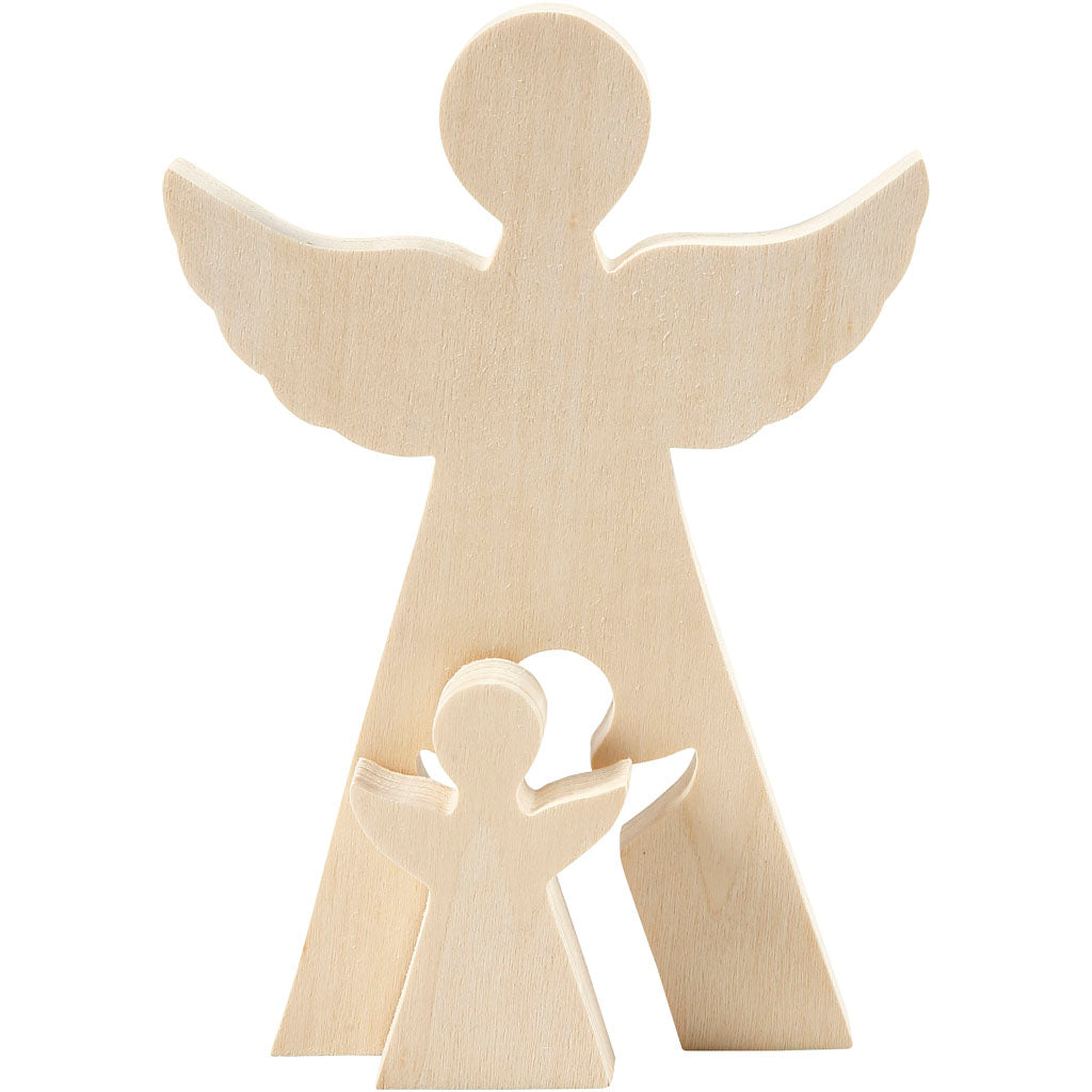 2i1 figur, engle, H: 7,8+20 cm, D: 2 cm, B: 4,5+14,3 cm, 1 sæt