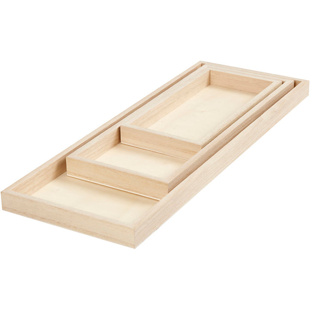 Bakker, L: 20+30+40 cm, B: 10+12+15 cm, 3 stk./ 1 pk.
