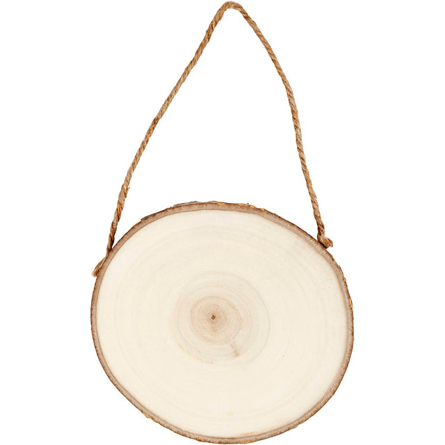 Dørskilt, diam. 12-14 cm, tykkelse 1,5 cm, 1 stk.