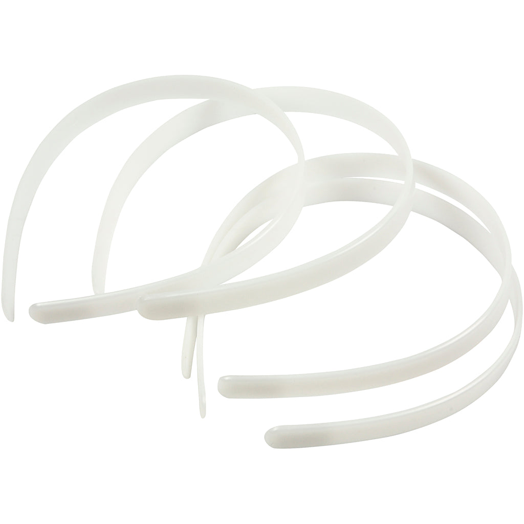 Hårbøjle, B: 13 mm, hvid, 5 stk./ 1 pk.