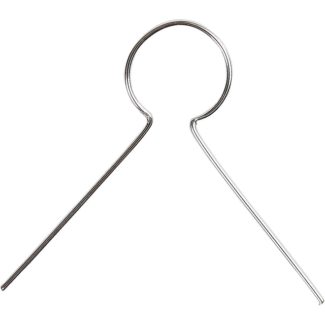 Ophæng, L: 22 mm, hulstr. 8 mm, forsølvet, 50 stk./ 1 pk.