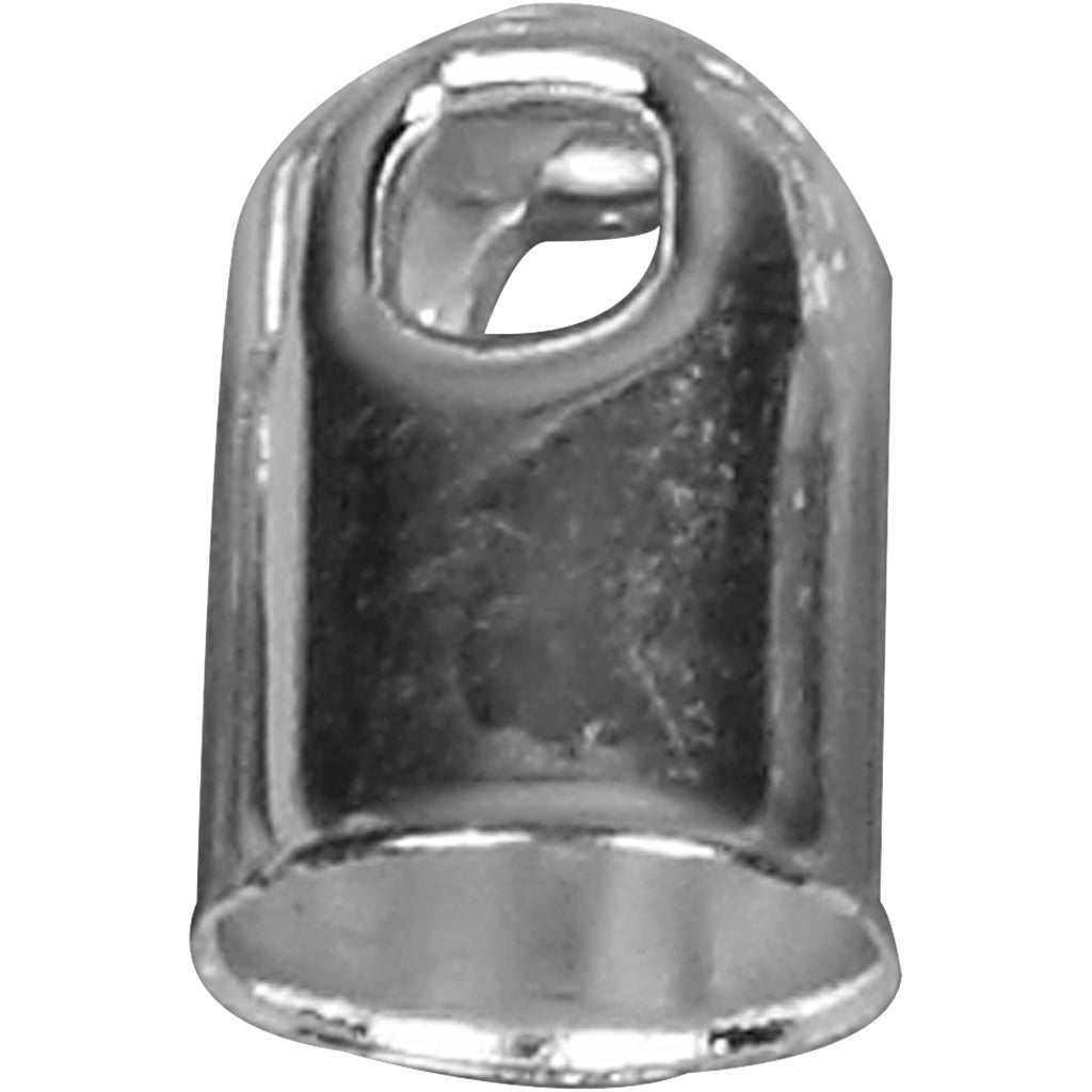 Enderør, diam. 6 mm, forsølvet, 50 stk./ 1 pk.