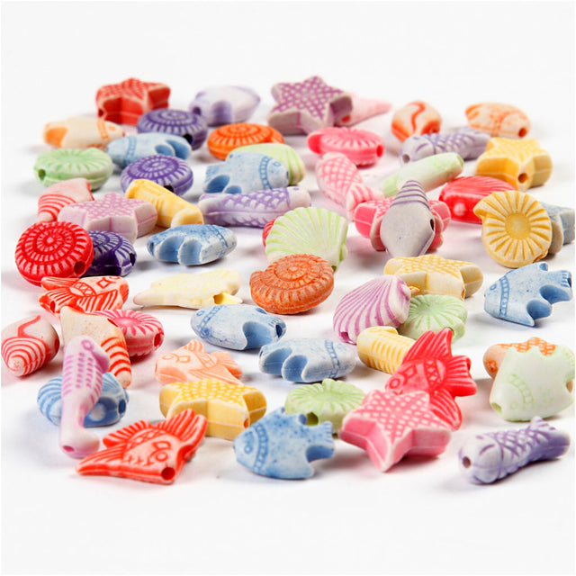 Pastelmix, str. 9-12 mm, hulstr. 1,2 mm, ca. 380 stk., 110 g, 175 ml/ 1 pk.