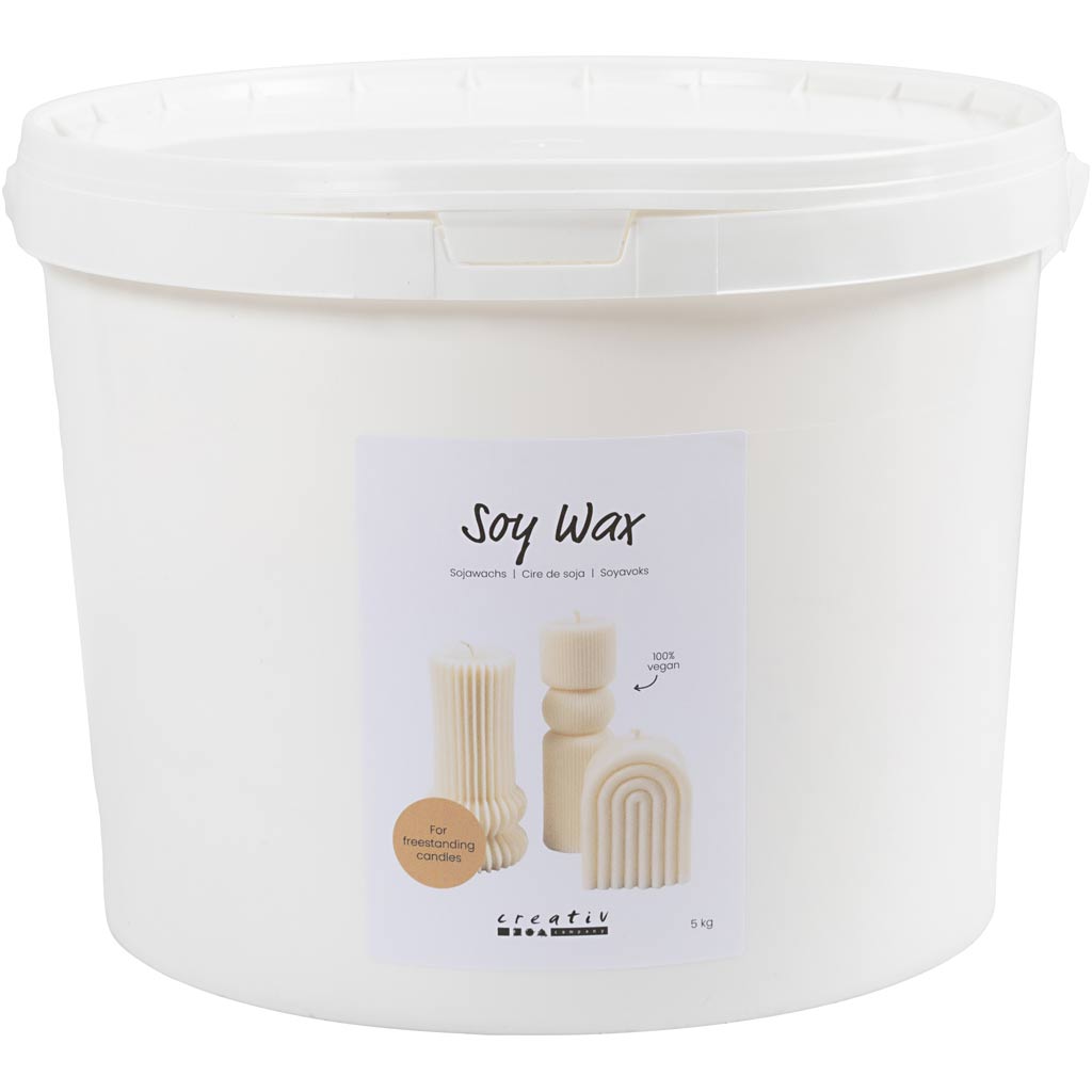 Soyavoks, Til fritstående lys, creme, 5 kg/ 1 pk.