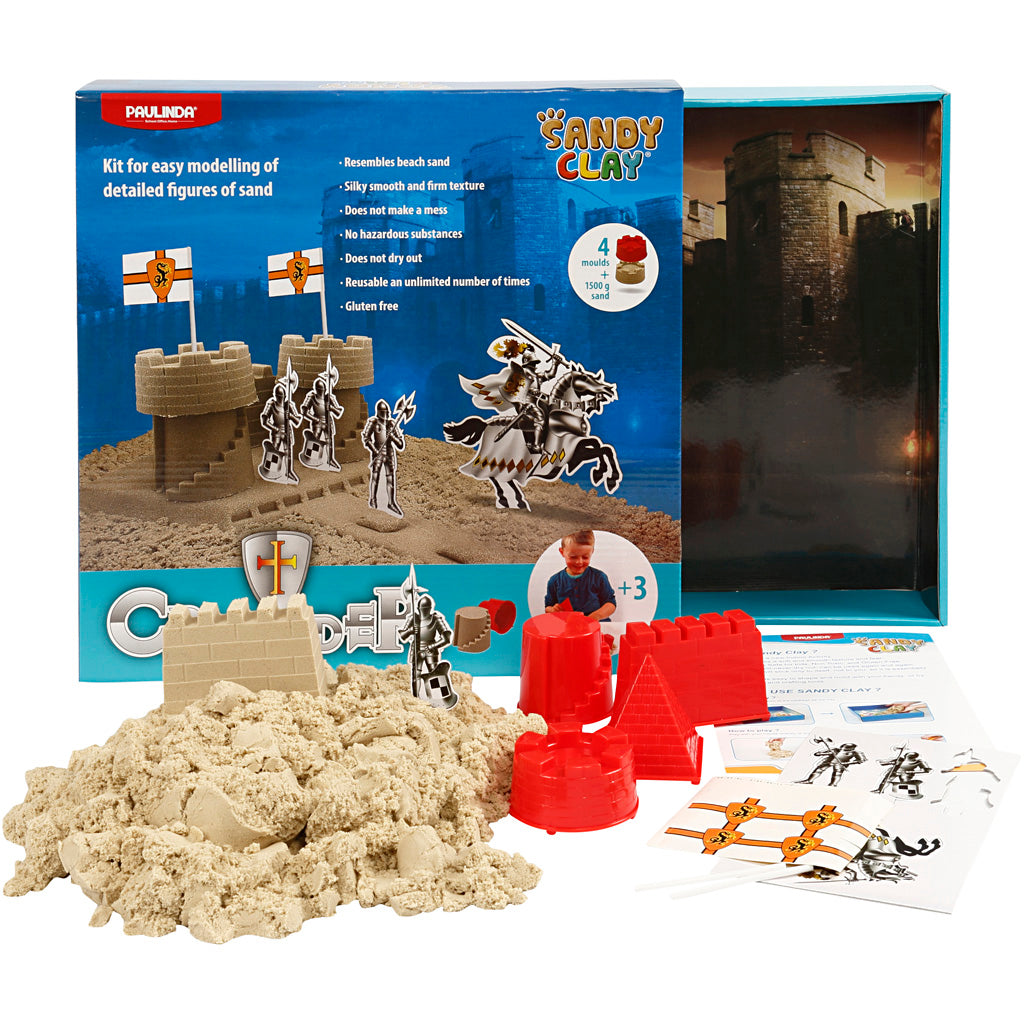 Sandy Clay ®, ridderborg, natur, 1 sæt