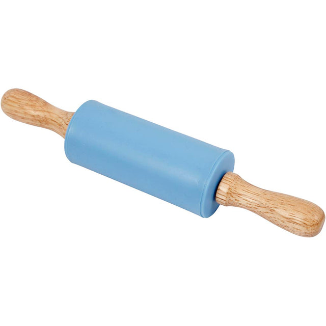 Kagerulle, L: 23 cm, diam. 4.5 cm, lyseblå, 1 stk.