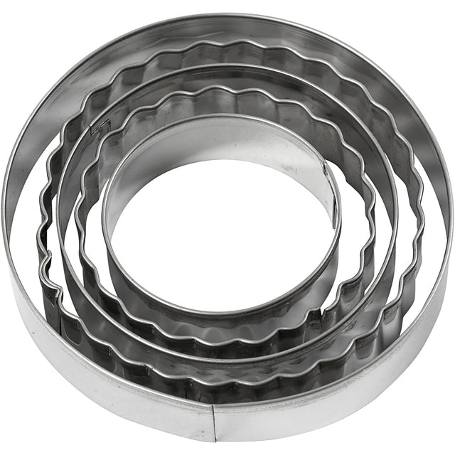 Udstiksforme, cirkel, str. 8 cm, 5 stk./ 1 pk.