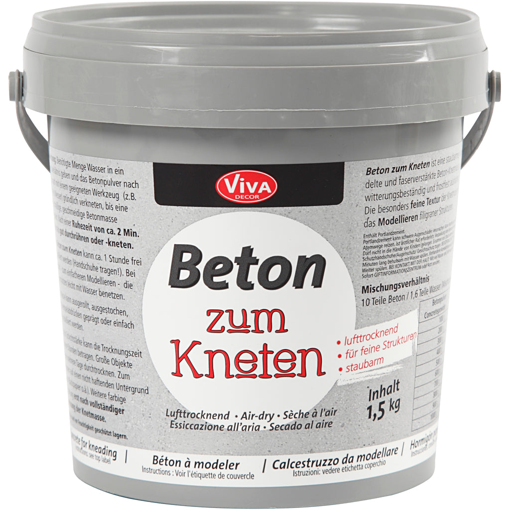Beton til modellering, grå, 1500 g/ 1 pk.