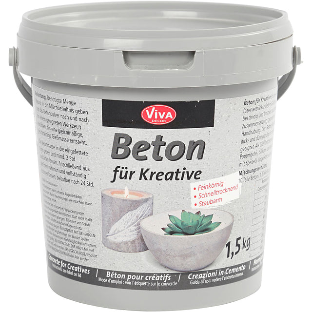 Hobbybeton, grå, 1500 g/ 1 pk.