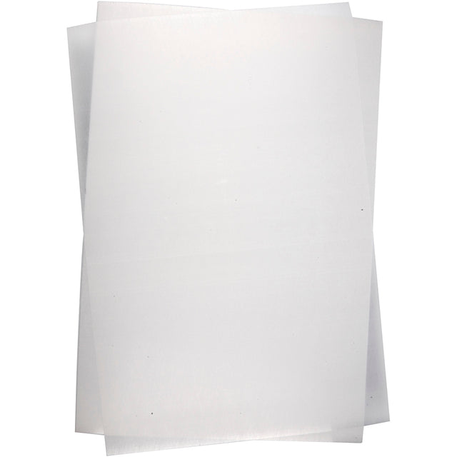 Krympeplast, ark 20x30 cm, tykkelse 0,3 mm, blank transparent, 10 ark/ 1 pk.