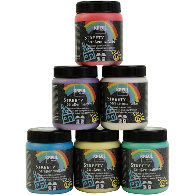 Gadekridt Maling, 6x200 ml/ 1 pk.