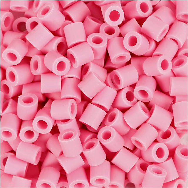NABBI BioBeads Rørperler, str. 5x5 mm, hulstr. 2,5 mm, medium, rosa, 1000 stk./ 1 pk.