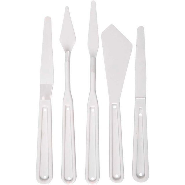 Spartler, L: 17-20 cm, B: 13-33 mm, hvid, 5 stk./ 1 pk.