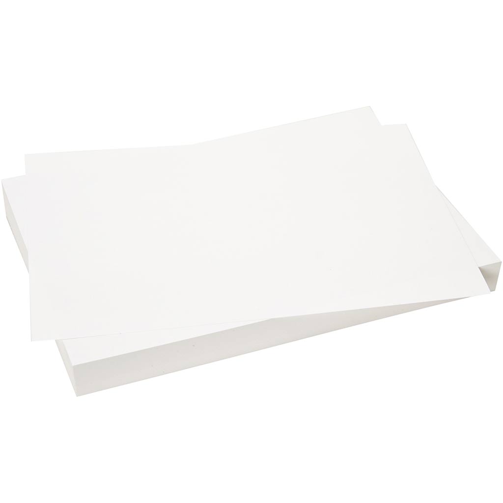 Karton, A4, ark 210x297 mm, 180 g, hvid, 2x100 ark/ 1 pk.