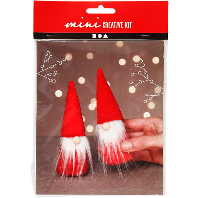 Mini DIY Kit Syning, Næsenisser, H: 12 cm, rød, 1 pk.