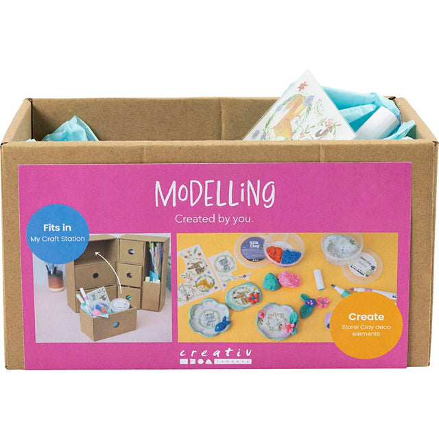 My Craft Station Modellering, Stone Clay, ass. farver, 1 pk.