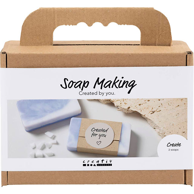 Mini DIY Kit Sæbefremstilling, firkant, lys lilla, 1 pk.